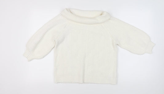 Womens UK Size 12 Miss Selfridge Ivory Pullover Jumper