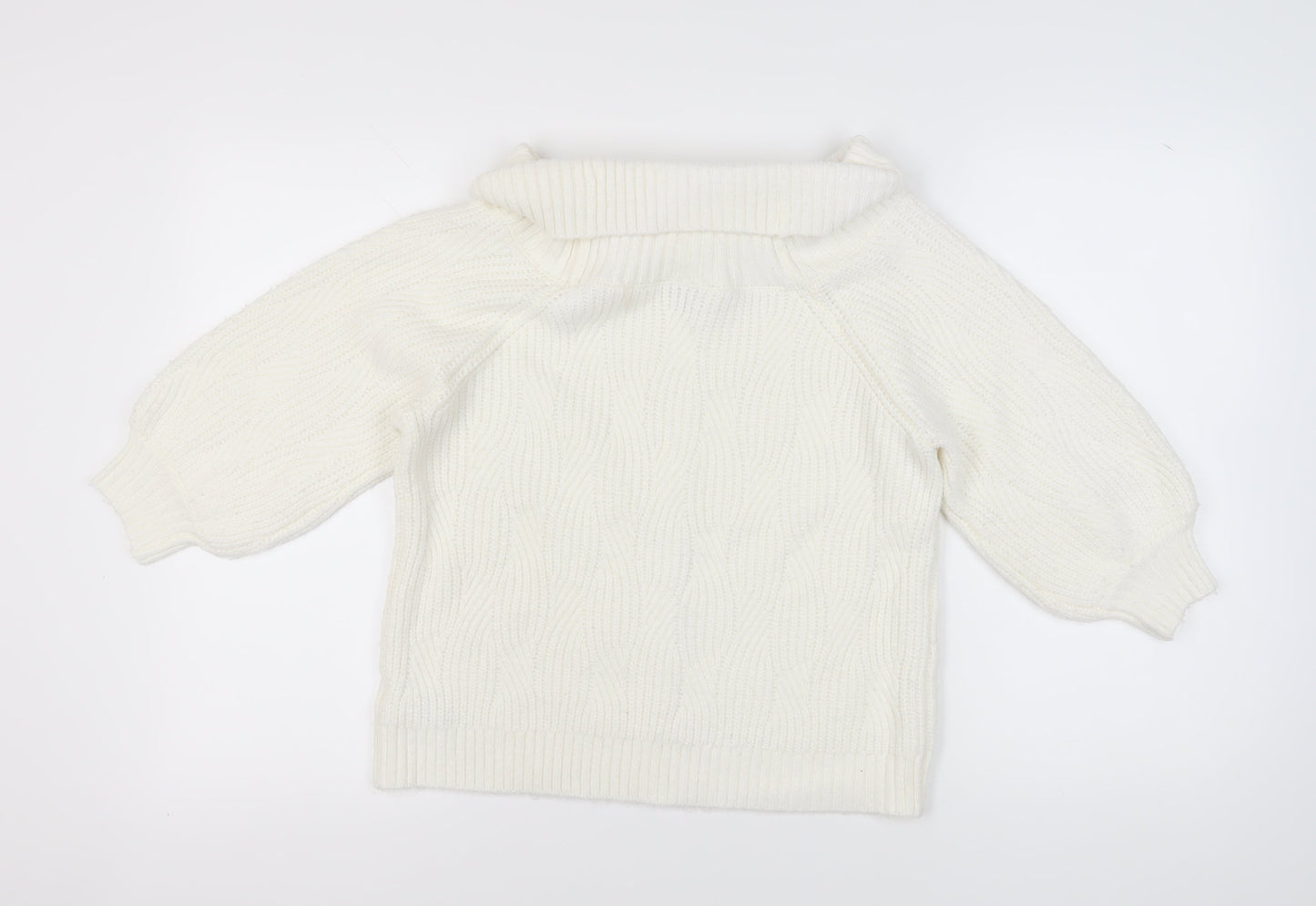 Womens UK Size 12 Miss Selfridge Ivory Pullover Jumper