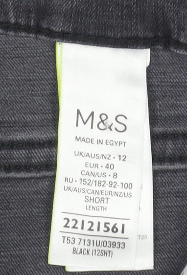 Womens UK Size 12 Marks and Spencer Regular Fit Skinny Black Jeans