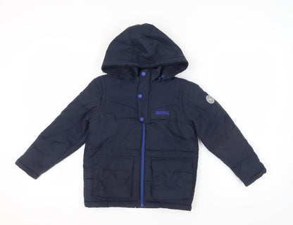 Regatta Boys Blue Hooded Puffer Jacket Size 12 Outdoor