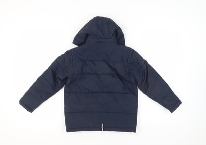 Regatta Boys Blue Hooded Puffer Jacket Size 12 Outdoor