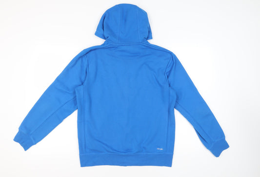 Adidas Men's Blue Full Zip Hoodie, Size M