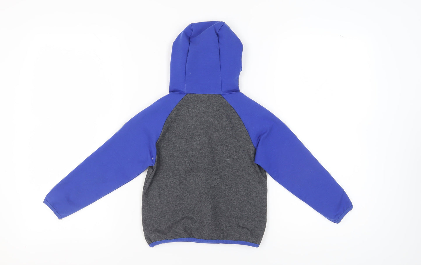 Dunnes Stores Boys Grey Blue Pullover Hoodie 6-7 Years