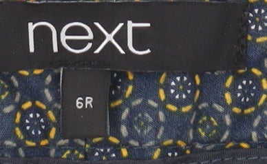 Womens UK Size 6 NEXT Slim Fit Cropped Multicoloured Trousers