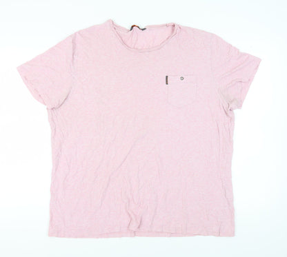 Mens UK Size 2XL Ben Sherman Pink  T-Shirt