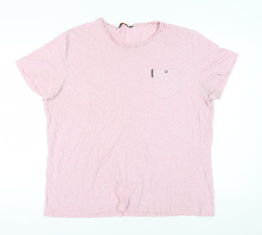 Mens UK Size 2XL Ben Sherman Pink  T-Shirt