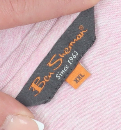 Mens UK Size 2XL Ben Sherman Pink  T-Shirt
