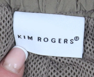 Kim Rogers Women's Brown Joggers - Size S, Elastic Waist