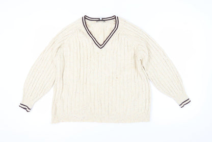 Womens UK Size L NEXT Ivory Pullover Jumper