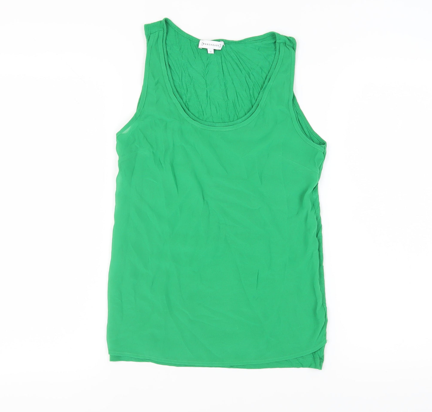 Womens UK Size 10 Warehouse Green Basic Tank
