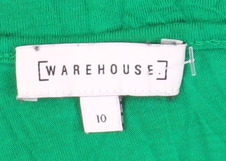 Womens UK Size 10 Warehouse Green Basic Tank