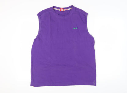 Slazenger Men's Purple Athletic Tank Top XL