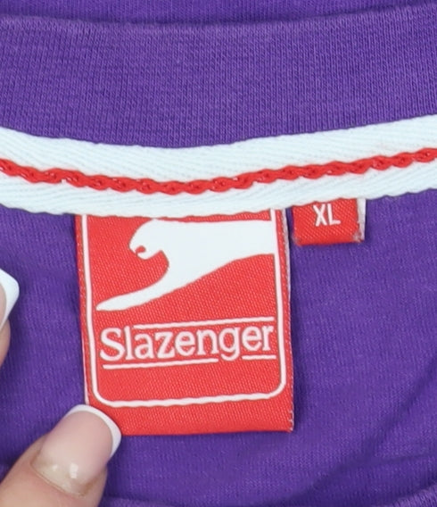 Slazenger Men's Purple Athletic Tank Top XL