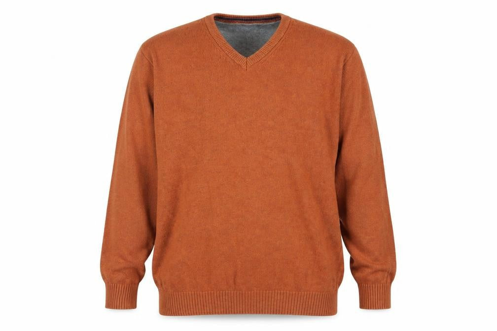 Mens UK Size L Maine New England Brown Pullover Jumper