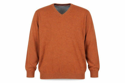 Mens UK Size L Maine New England Brown Pullover Jumper