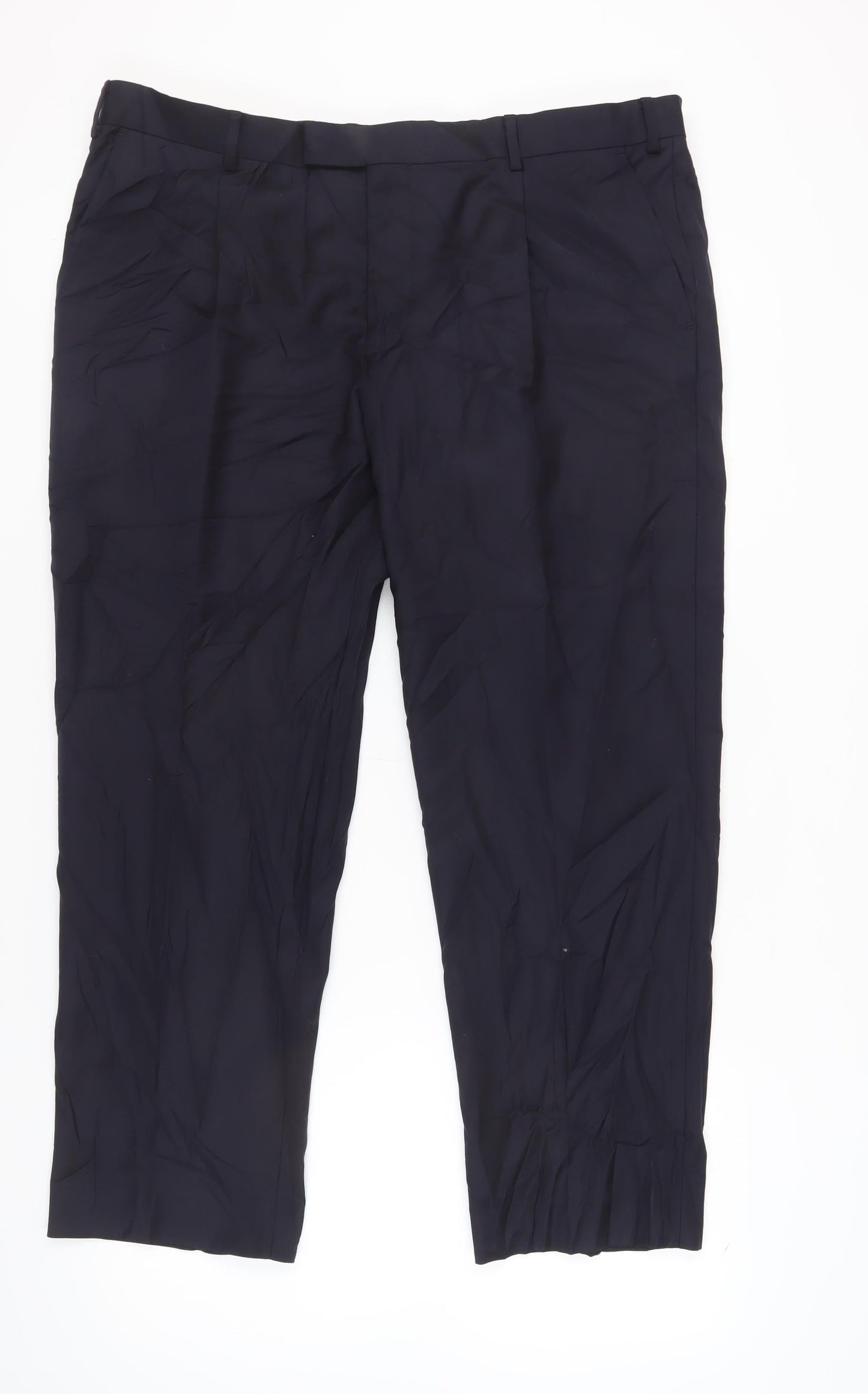 Samuel Windsor Men's Black Wool Trousers