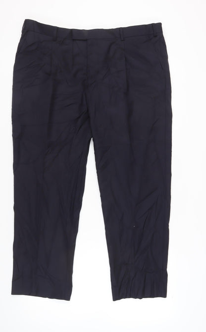 Samuel Windsor Men's Black Wool Trousers