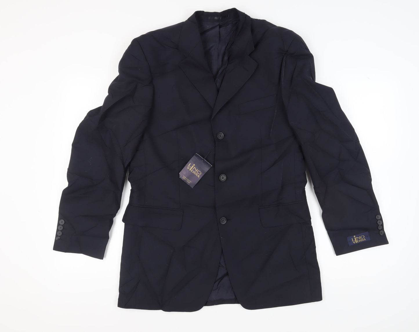 Mens UK Size 37 Lino Vierra  Blue Suit Jacket