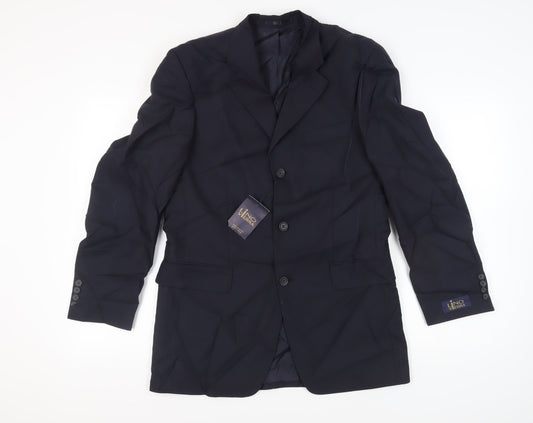 Mens UK Size 37 Lino Vierra  Blue Suit Jacket