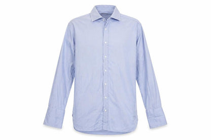 Mens UK Collar Size 39 Marks and Spencer Smart Blue  Dress Shirt