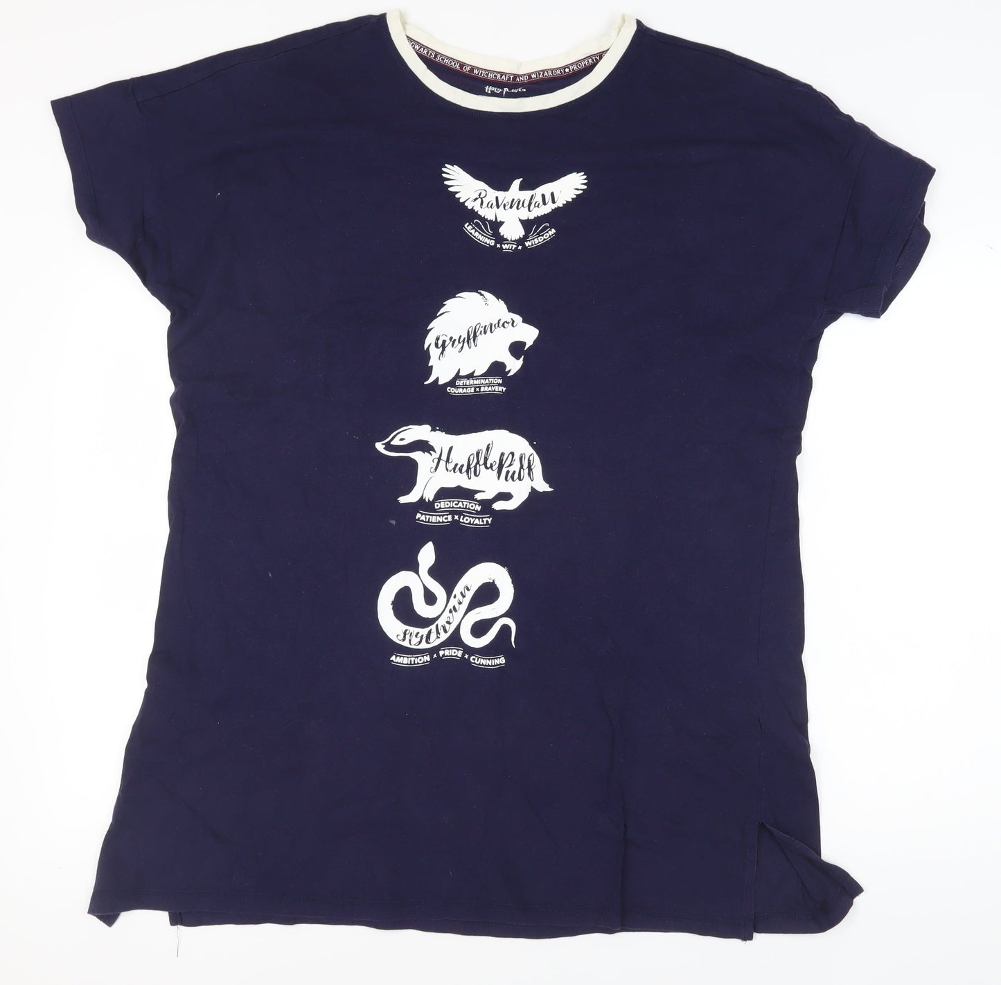 Harry Potter Women's Blue Graphic Nightshirt - Size L
