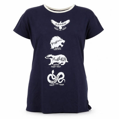 Harry Potter Women's Blue Graphic Nightshirt - Size L