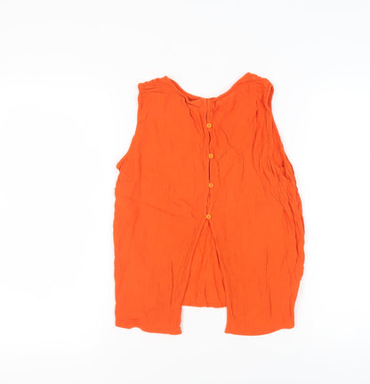 Womens UK Size L VERO MODA Orange  Blouse