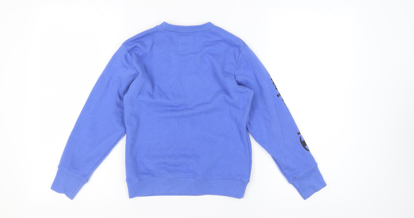 Champion Boys Blue Pullover Sweatshirt S Regular Fit