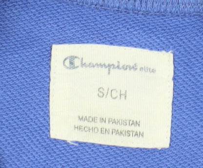 Champion Boys Blue Pullover Sweatshirt S Regular Fit