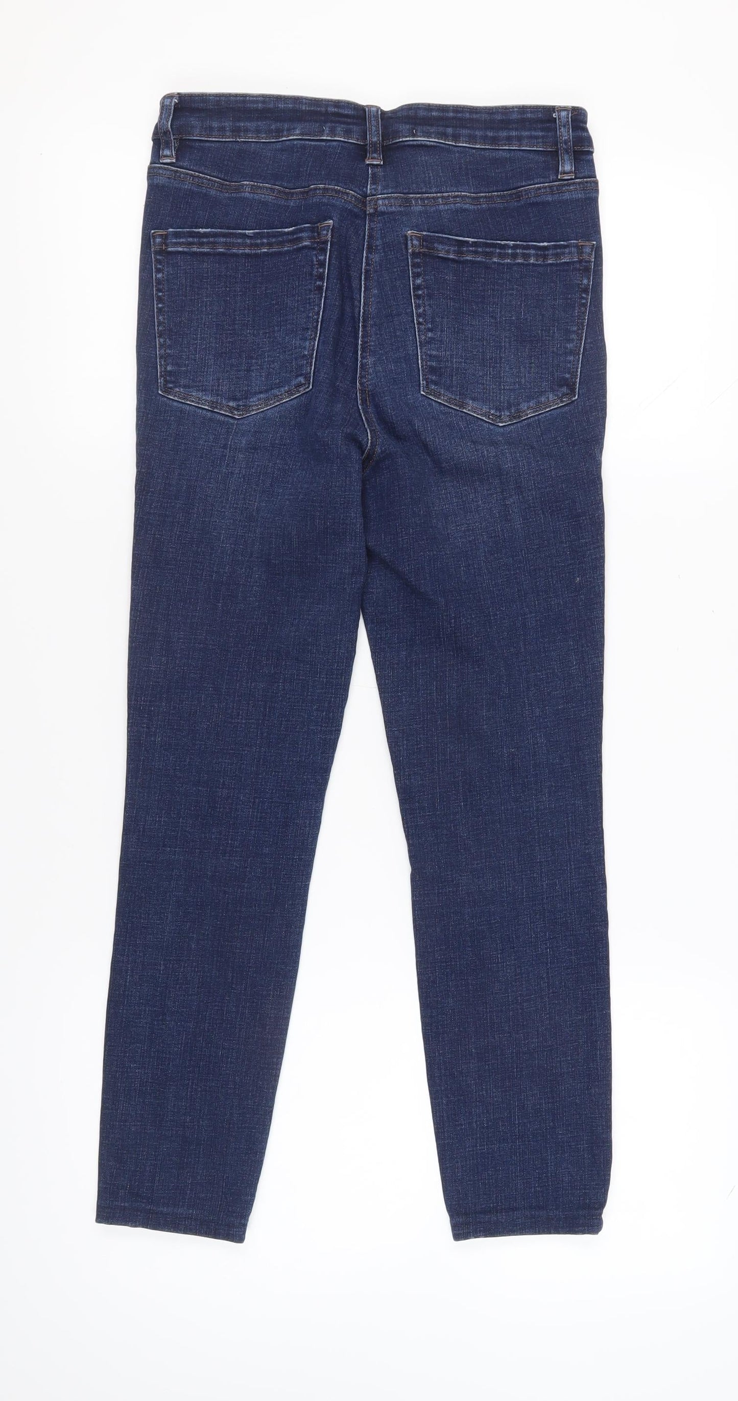Next Women's Blue Skinny High-Rise Jeans Size 10