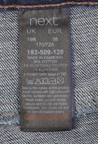 Next Women's Blue Skinny High-Rise Jeans Size 10