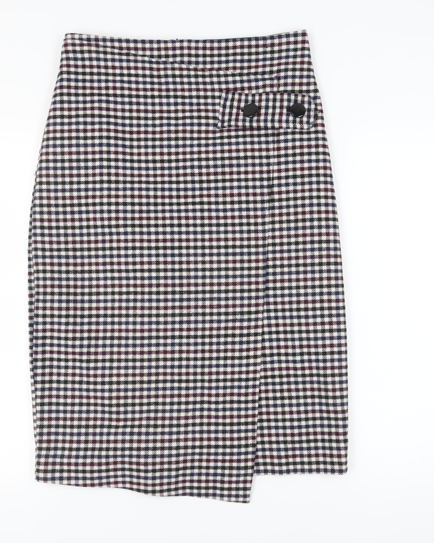 Marks and Spencer Women's Check Pencil Skirt Size 12