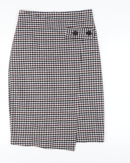 Marks and Spencer Women's Check Pencil Skirt Size 12