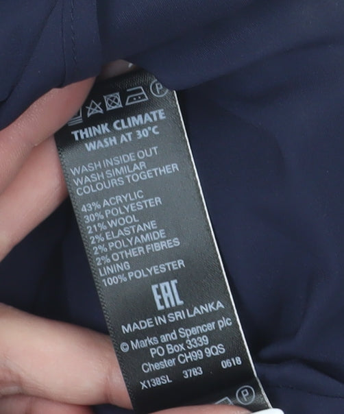 Marks and Spencer Women's Check Pencil Skirt Size 12