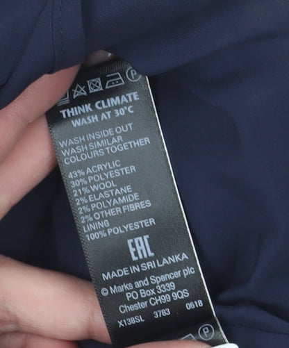 Marks and Spencer Women's Check Pencil Skirt Size 12