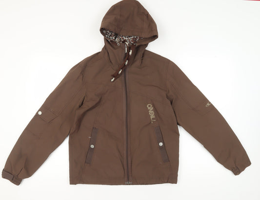 O'Neill Women's Brown Hooded Jacket Size 12