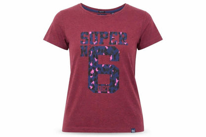 Womens UK Size XS Superdry Red Jersey T-Shirt