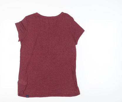 Womens UK Size XS Superdry Red Jersey T-Shirt