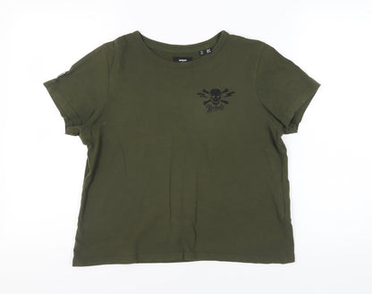 Womens UK Size 12 Superdry Green  T-Shirt