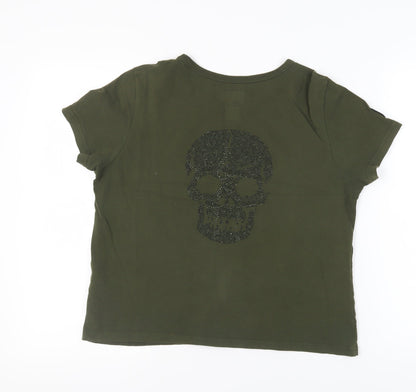 Womens UK Size 12 Superdry Green  T-Shirt