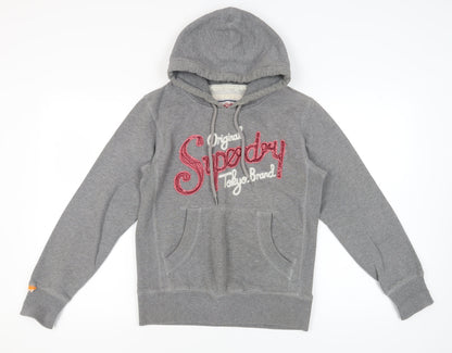 Superdry Womens Grey Pullover Hoodie S