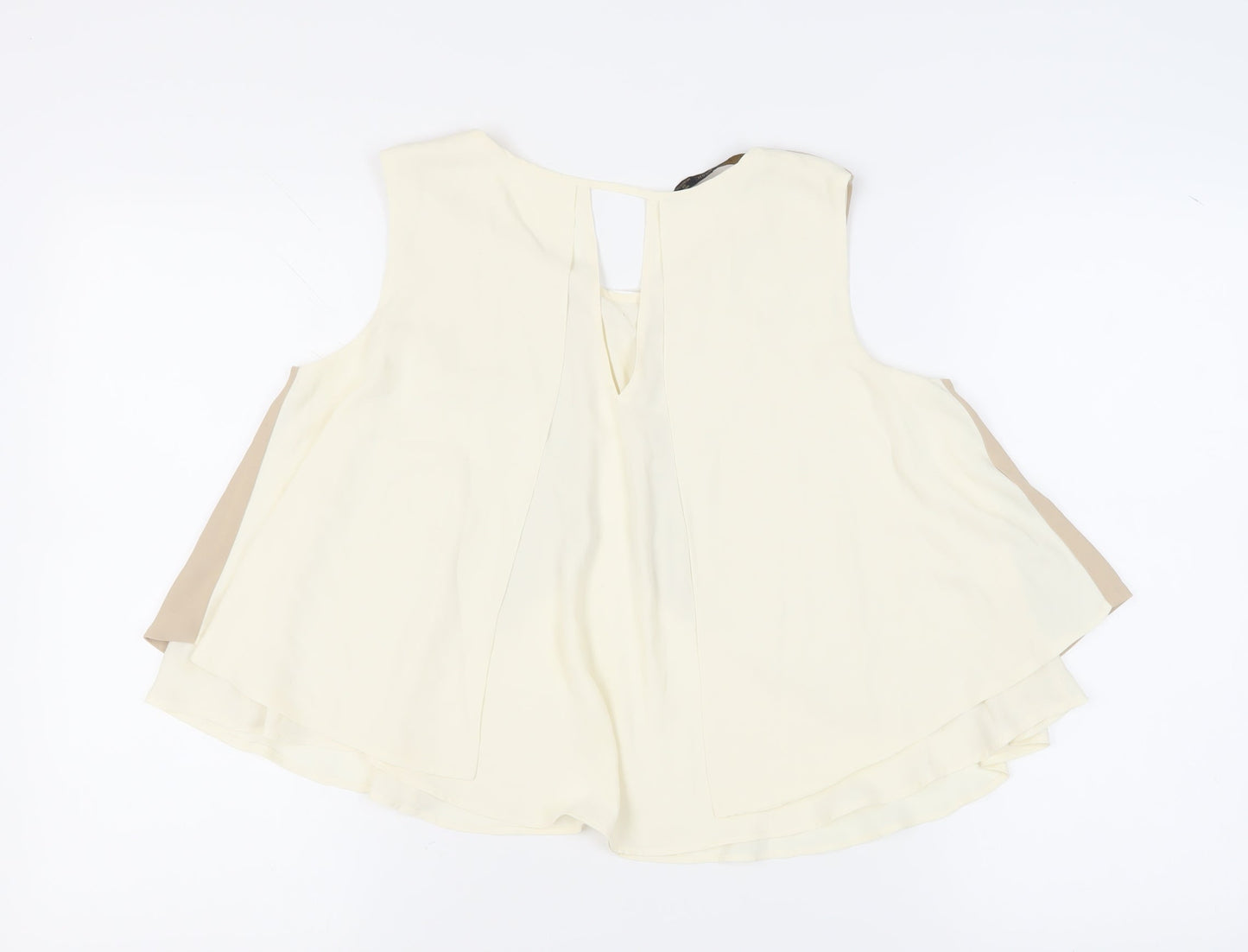 Womens UK Size M Zara Beige  Blouse