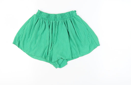 Bershka Women's Green XS Culotte Shorts