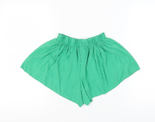 Bershka Women's Green XS Culotte Shorts