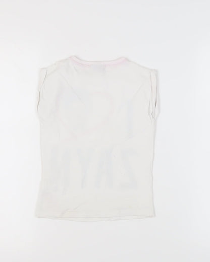 One Direction Girls White Graphic T-Shirt 6-7 Years