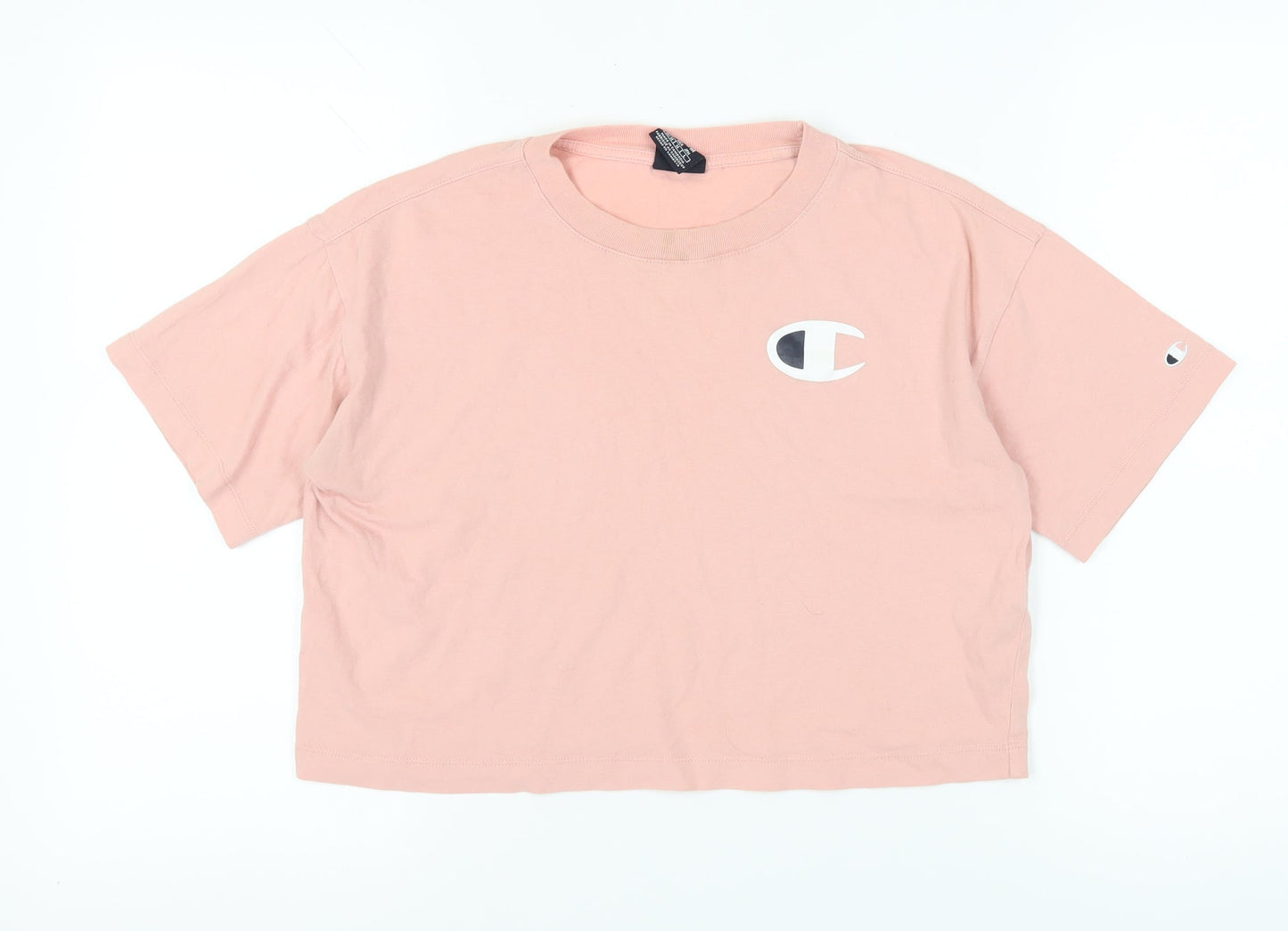 Womens UK Size M Champion Pink Basic T-Shirt