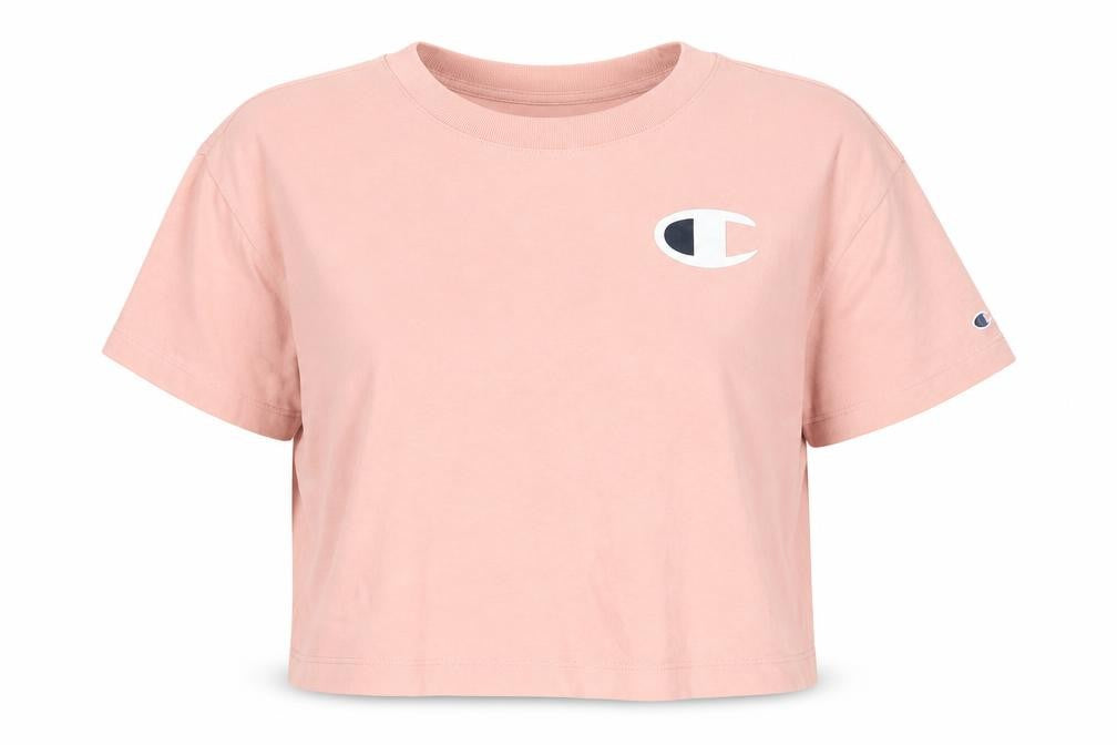 Womens UK Size M Champion Pink Basic T-Shirt