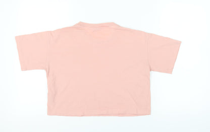 Womens UK Size M Champion Pink Basic T-Shirt