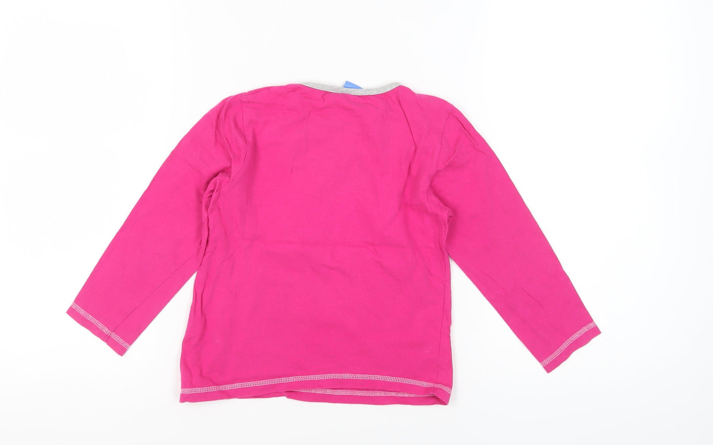 Disney Girls Pink Frozen T-Shirt, Size 7-8 Years, Long Sleeve