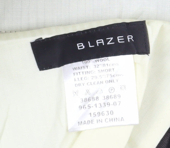 Blazer Men's Brown Wool Trousers Size 32